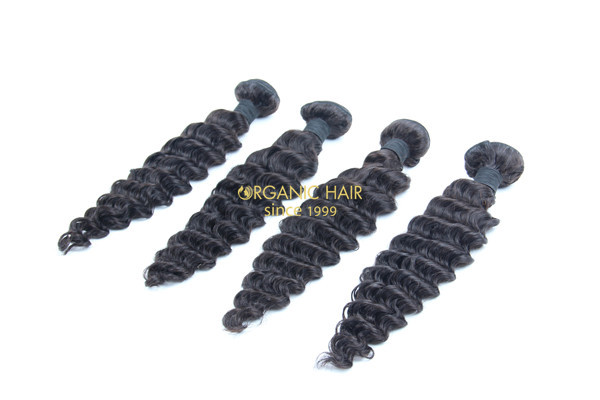  Deep wave brazilian human hair extensions